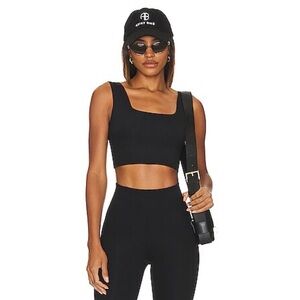 NWT Zara Black Sculpt Crop Top Size M